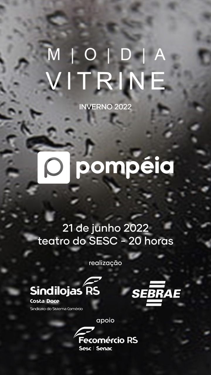 MODA VITRINE - É amanhã!