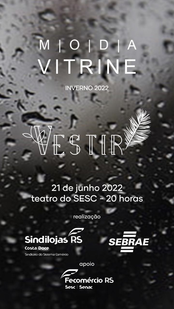 MODA VITRINE - É amanhã!