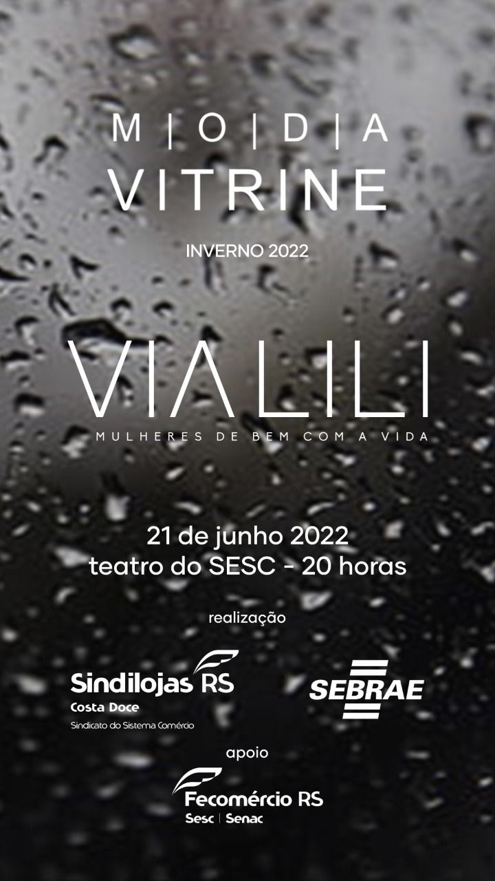 MODA VITRINE - É amanhã!