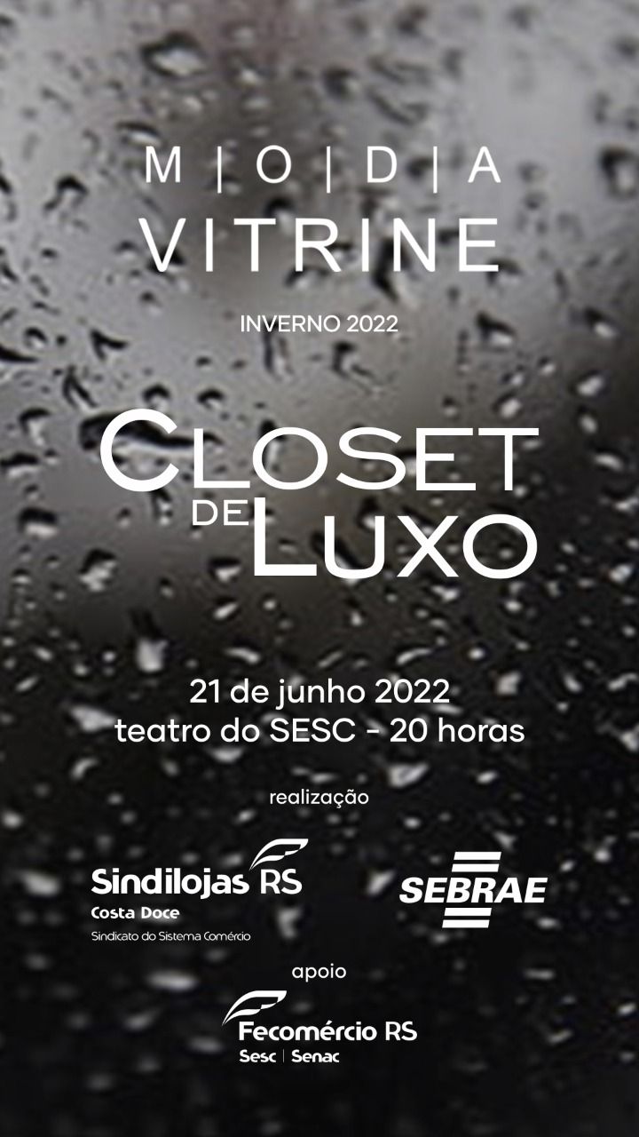 MODA VITRINE - É amanhã!