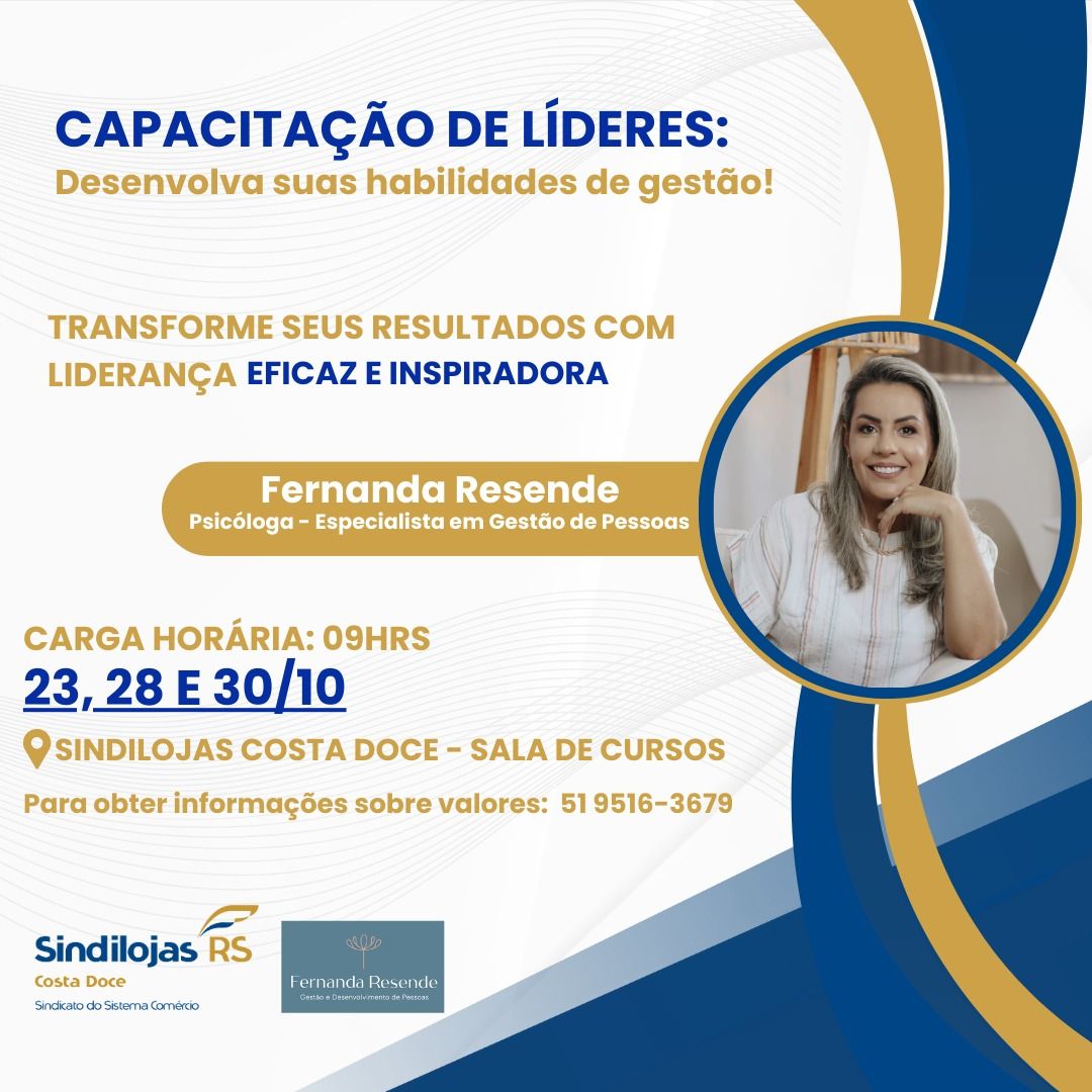 Sindilojas Costa Doce oferece Capacitação de Lideres
