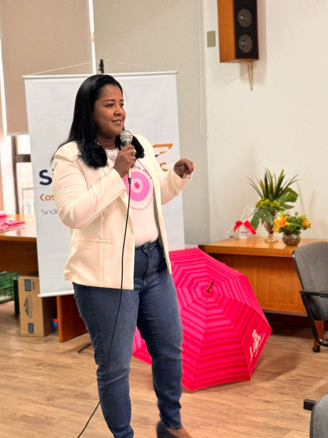 Café com Bate Papo edição Outubro Rosa 🌸