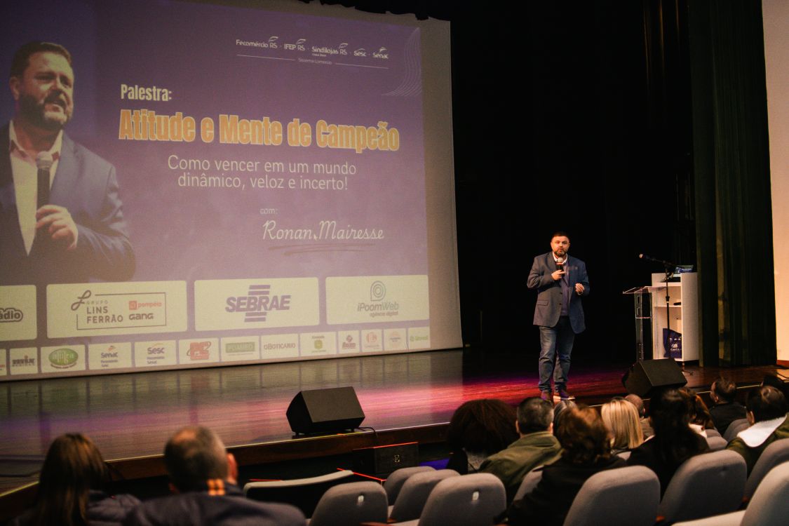 Palestra “Atitude e Mente de Campeão” com Ronan Mairesse inspira o público em Camaquã