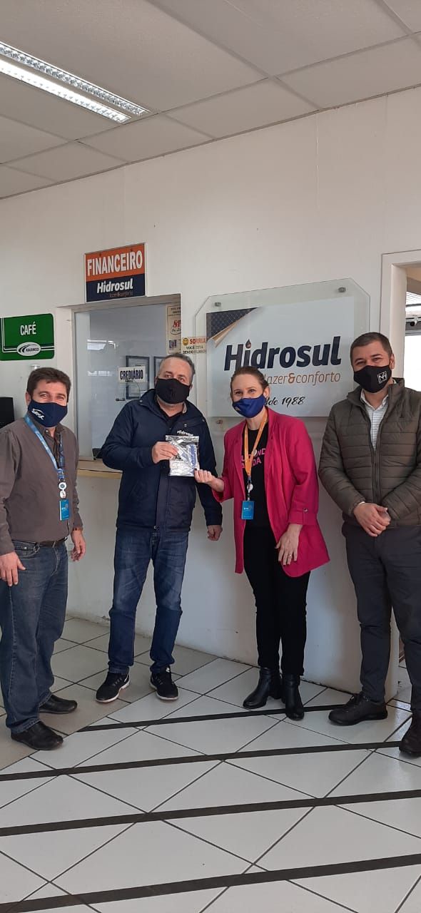 Distribuição dos extensores de máscaras