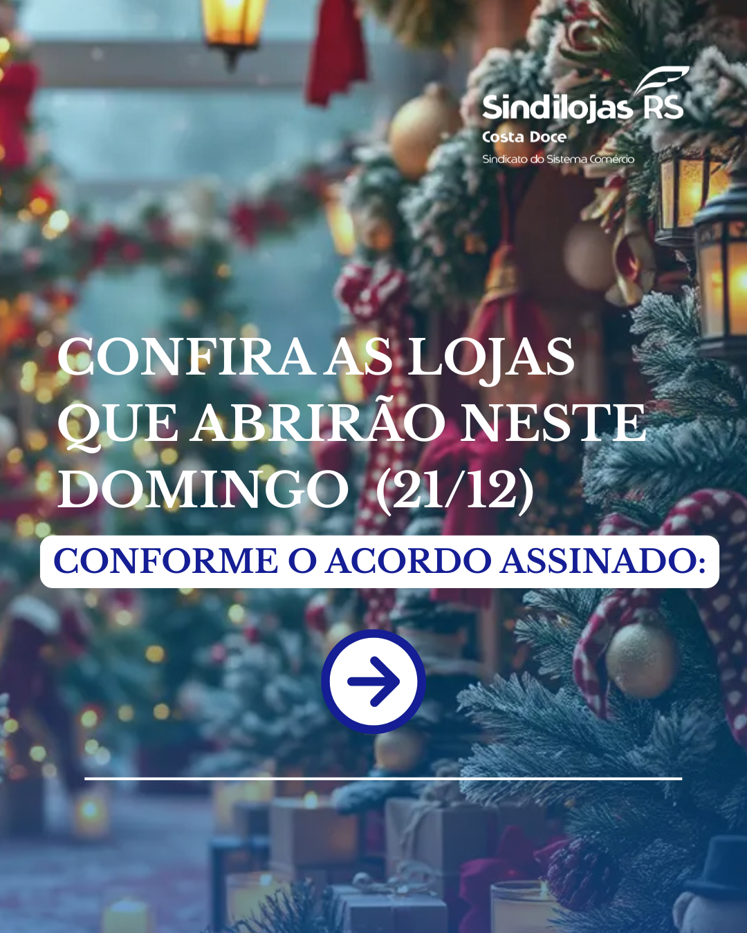 Comércio aberto neste domingo, 21 de dezembro em Camaquã