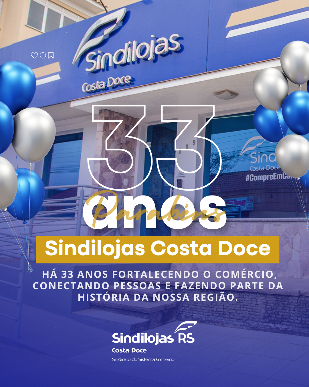 Sindilojas Costa Doce celebra 33 anos de história e fortalecimento do comércio regional