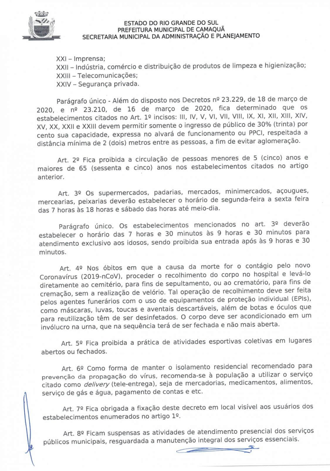 ATUALIZAÇÃO: Decreto 23 de Março 2020